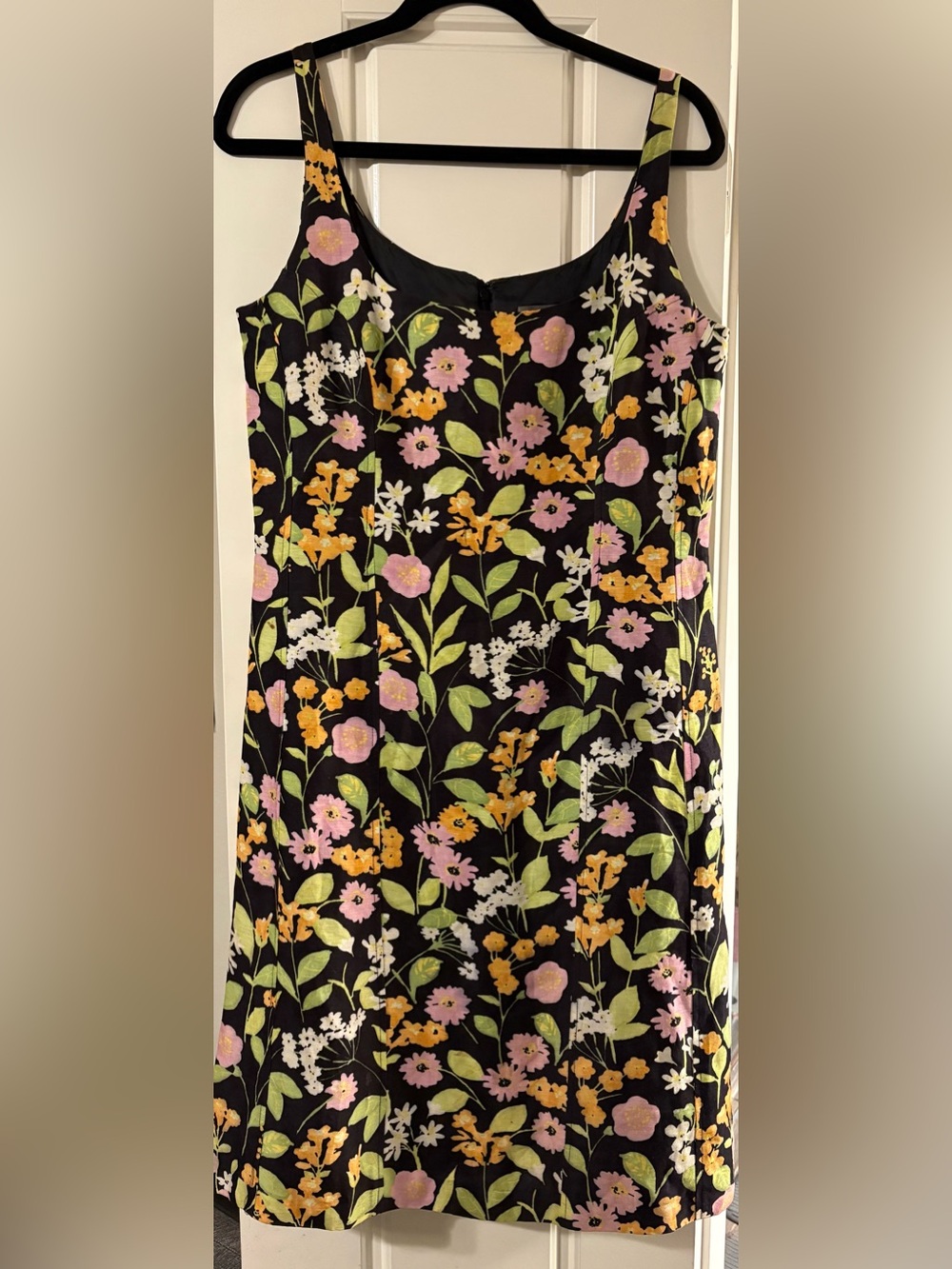 Vintage *Sigrid Olsen* Floral Sheath Linen-Blend Dress Size 10